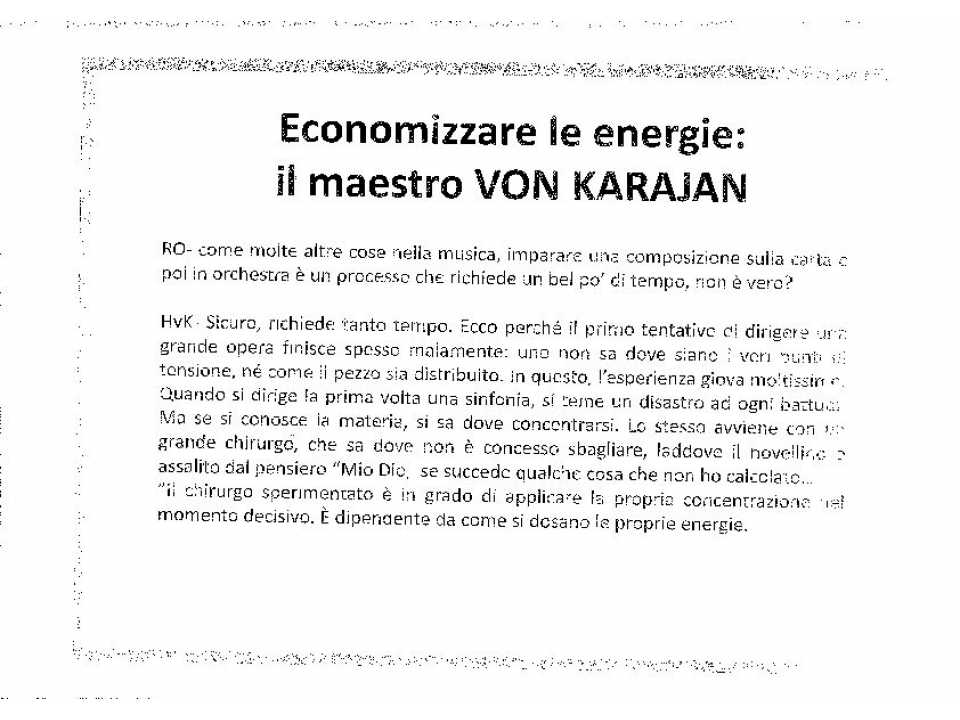 Economizzare le energie