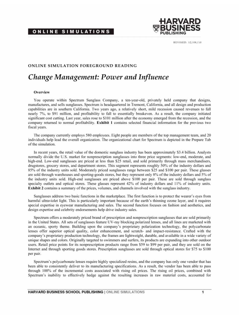 Change Management: power and influence