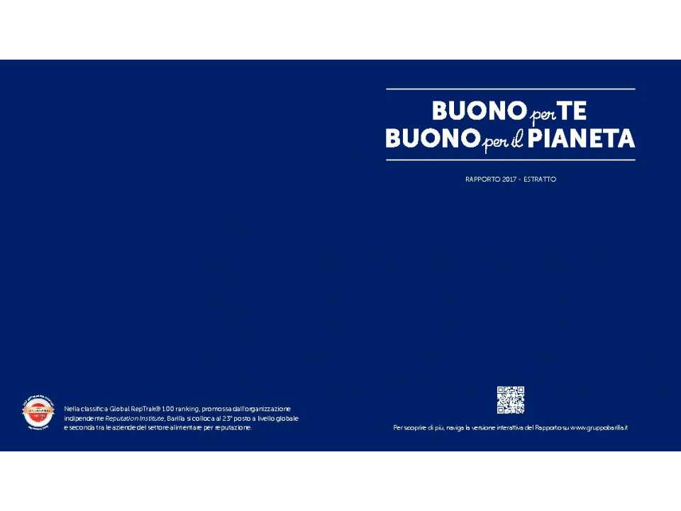 Buono per te, buono per il pianeta