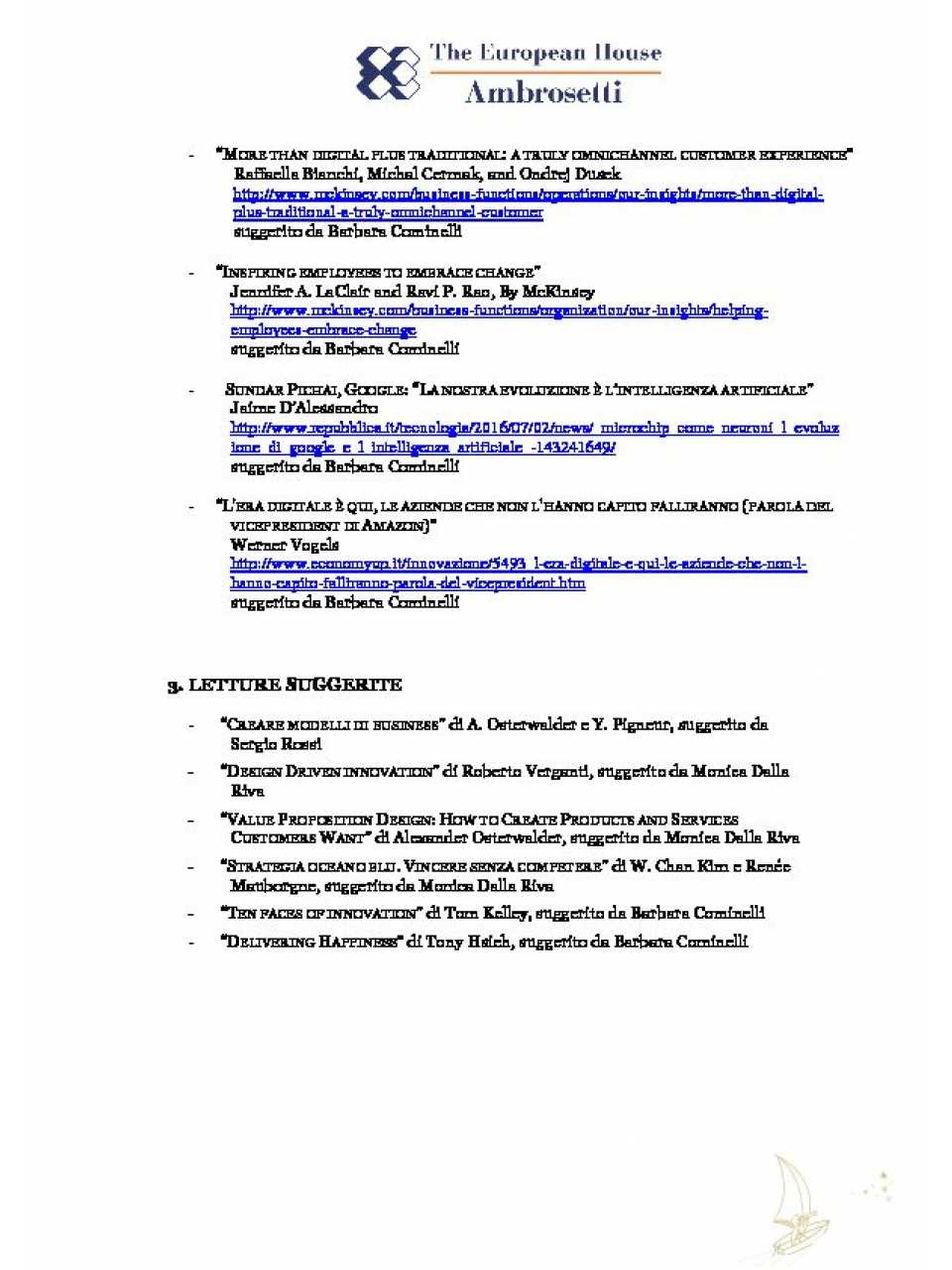 Letture suggerite