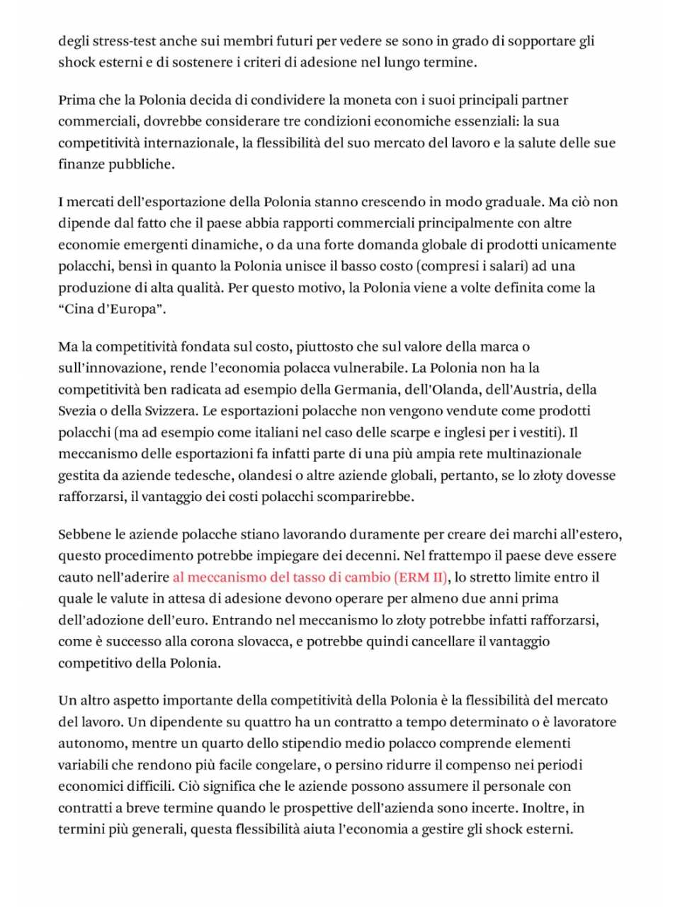 I test dell’eurozona sulla Polonia