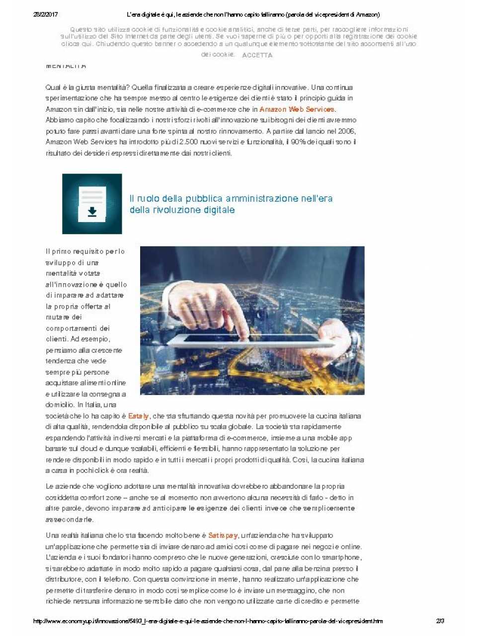 L'era digitale è qui, le aziende che non l'hanno capito falliranno