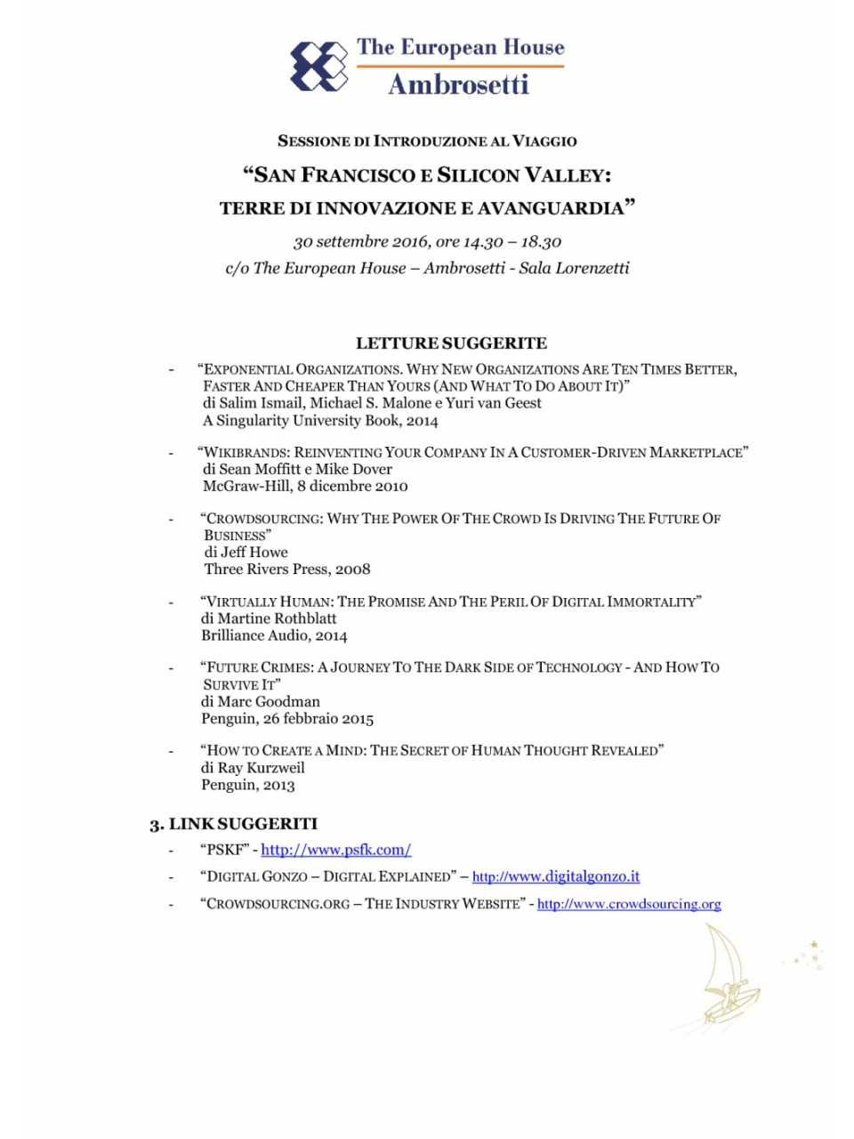 Letture suggerite da Matteo Sarzana