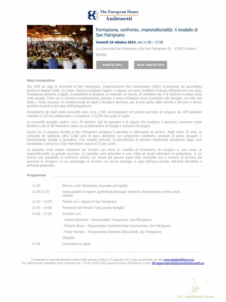 Nota informativa - 24 ottobre 2014