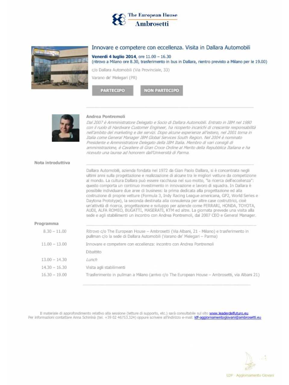 Nota informativa - 4 luglio 2014