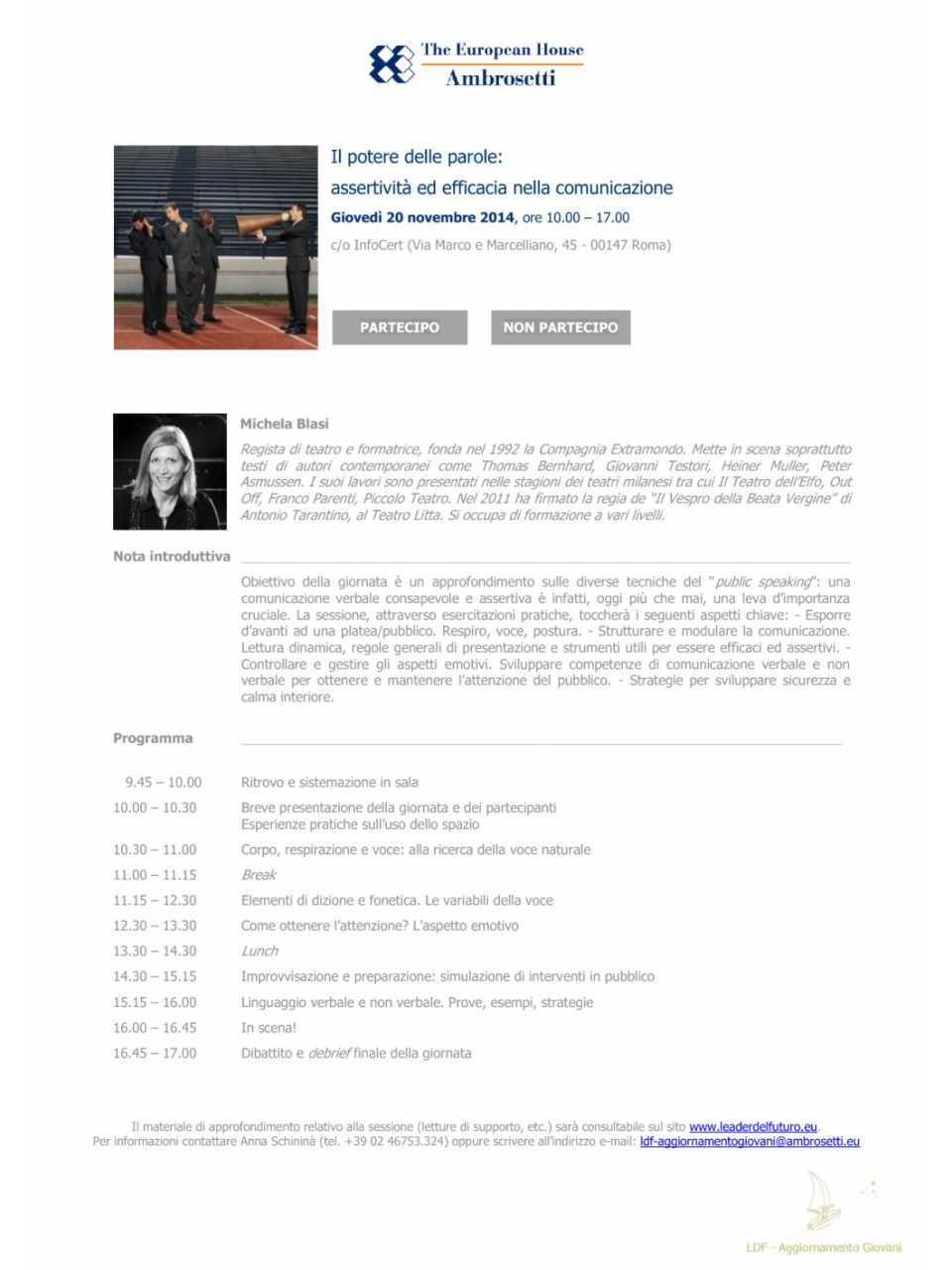 Nota informativa - 20 novembre 2014