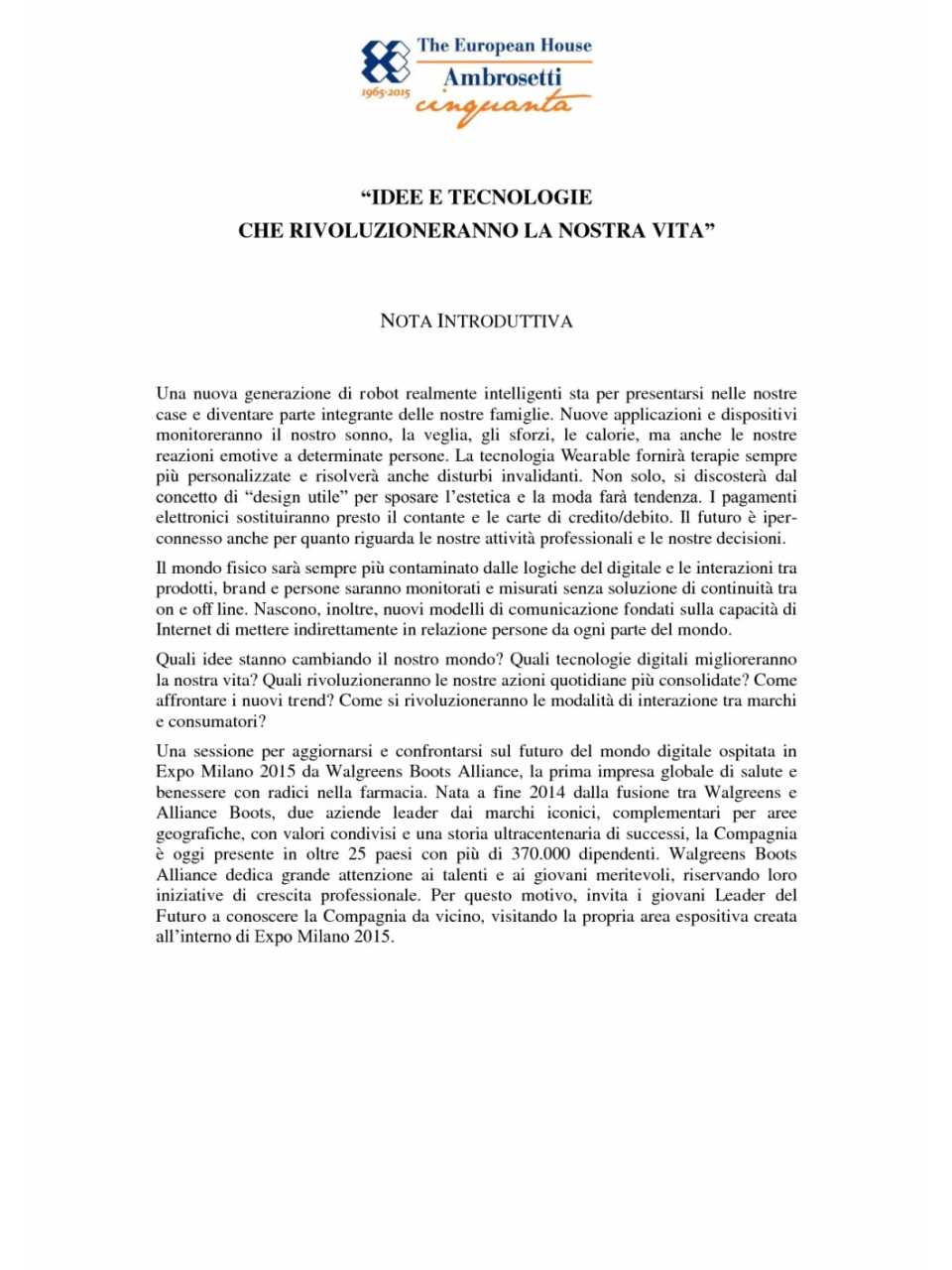 Nota introduttiva
