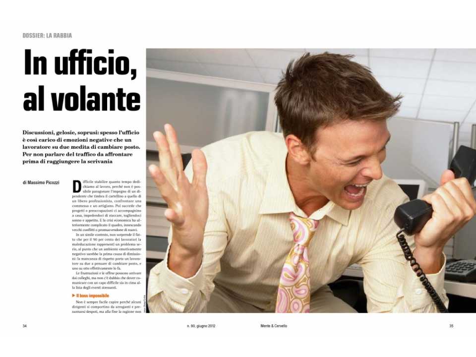 In ufficio, al volante