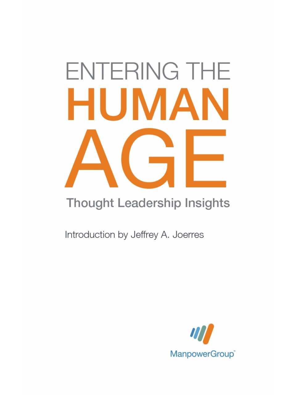 Entering the human age