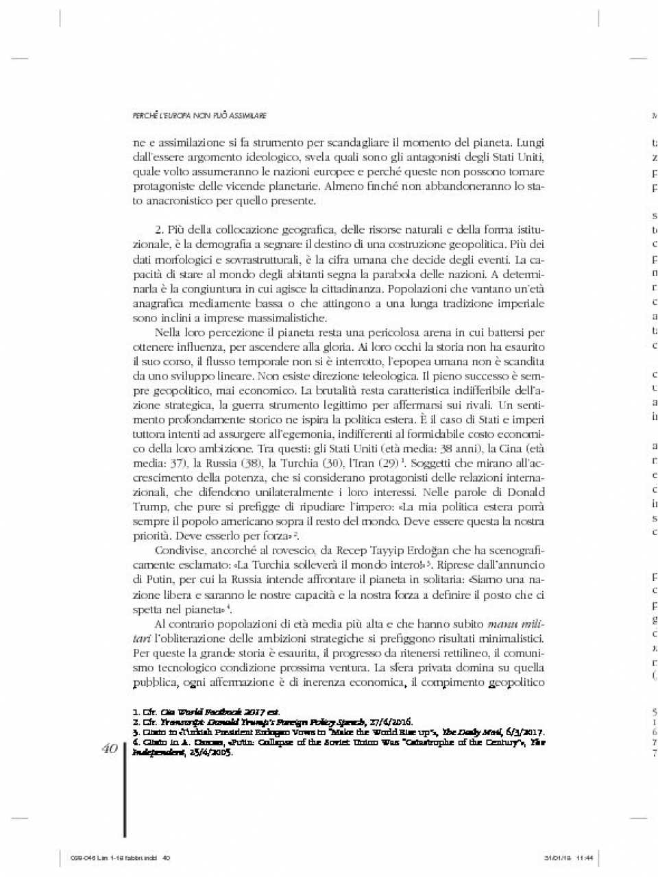 Perché l’Europa non può assimilare