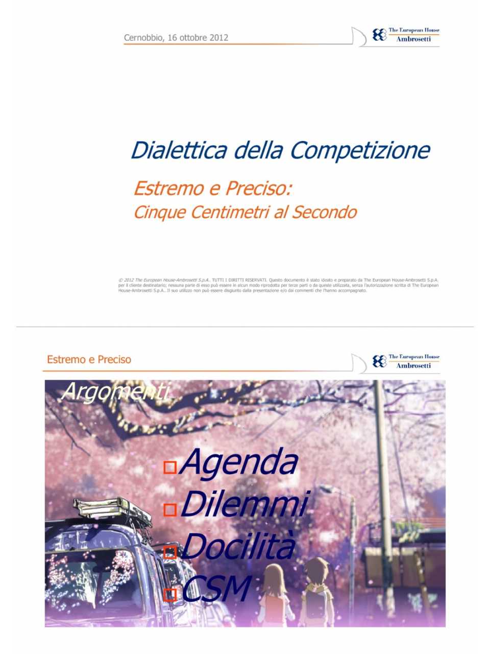 Presentazione di Marco Grazioli al Workshop Risorse Umane