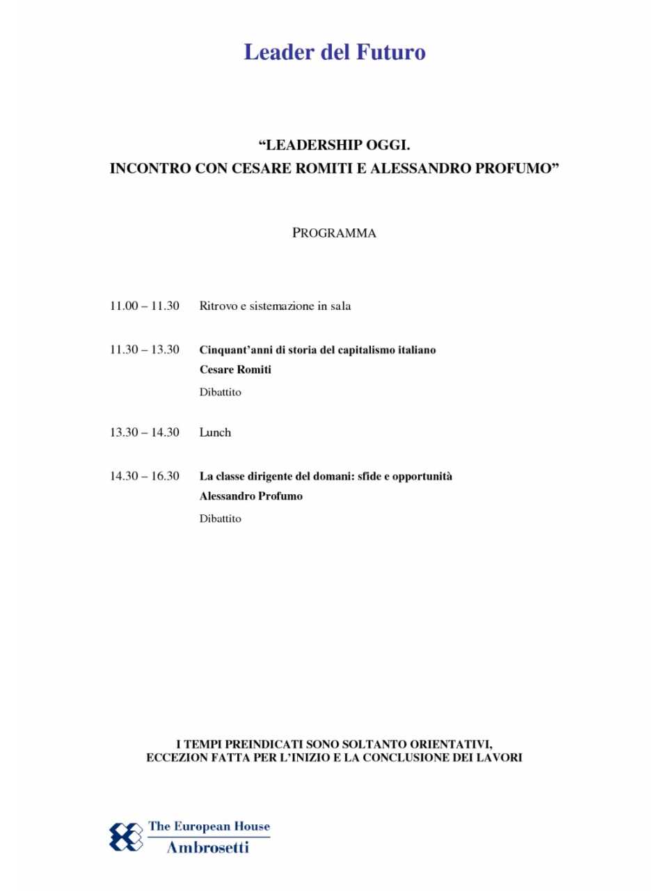 Programma