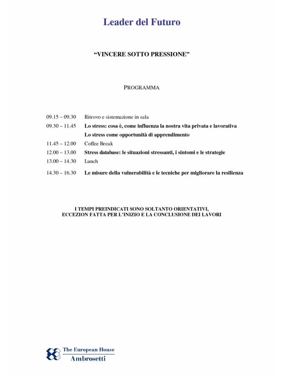 Programma