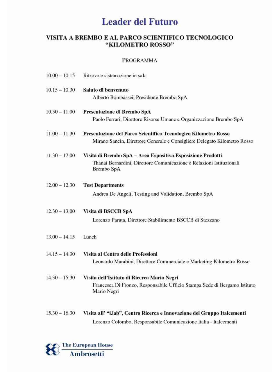 Programma