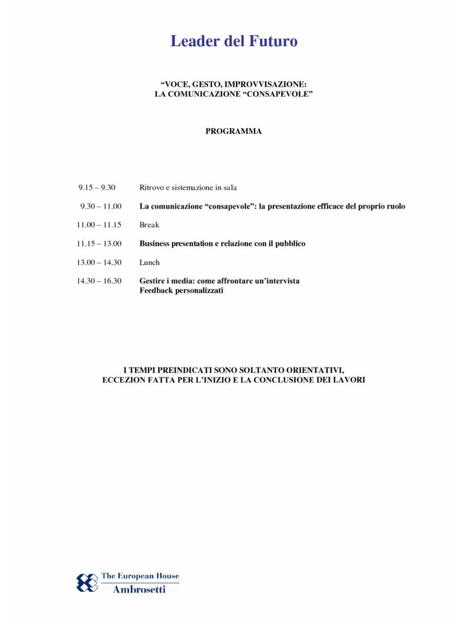 Programma