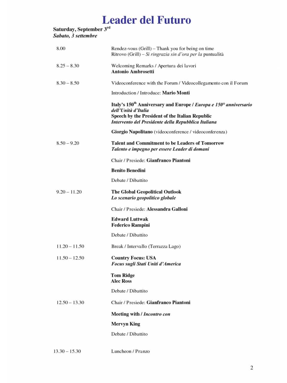 Programma