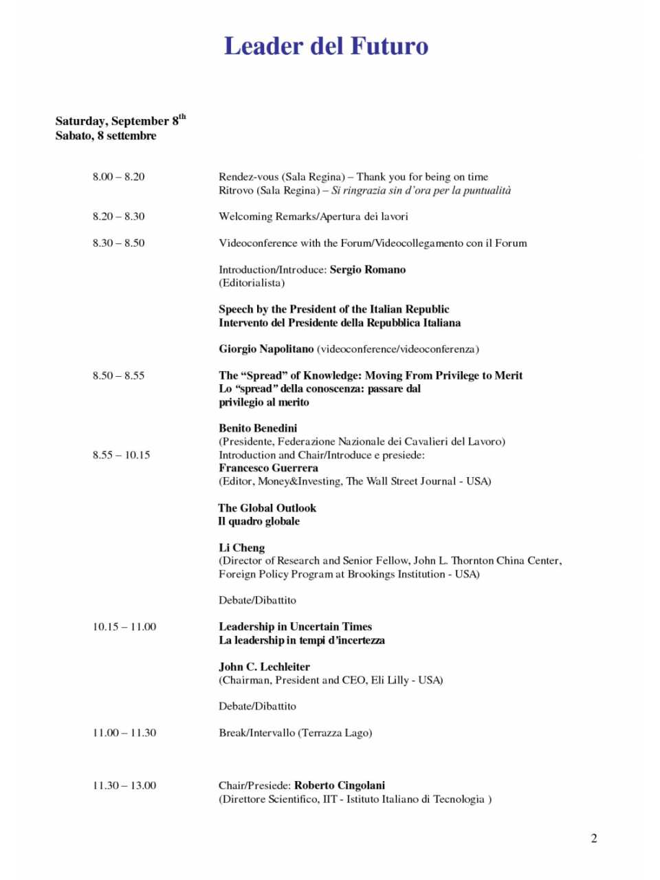 Programma