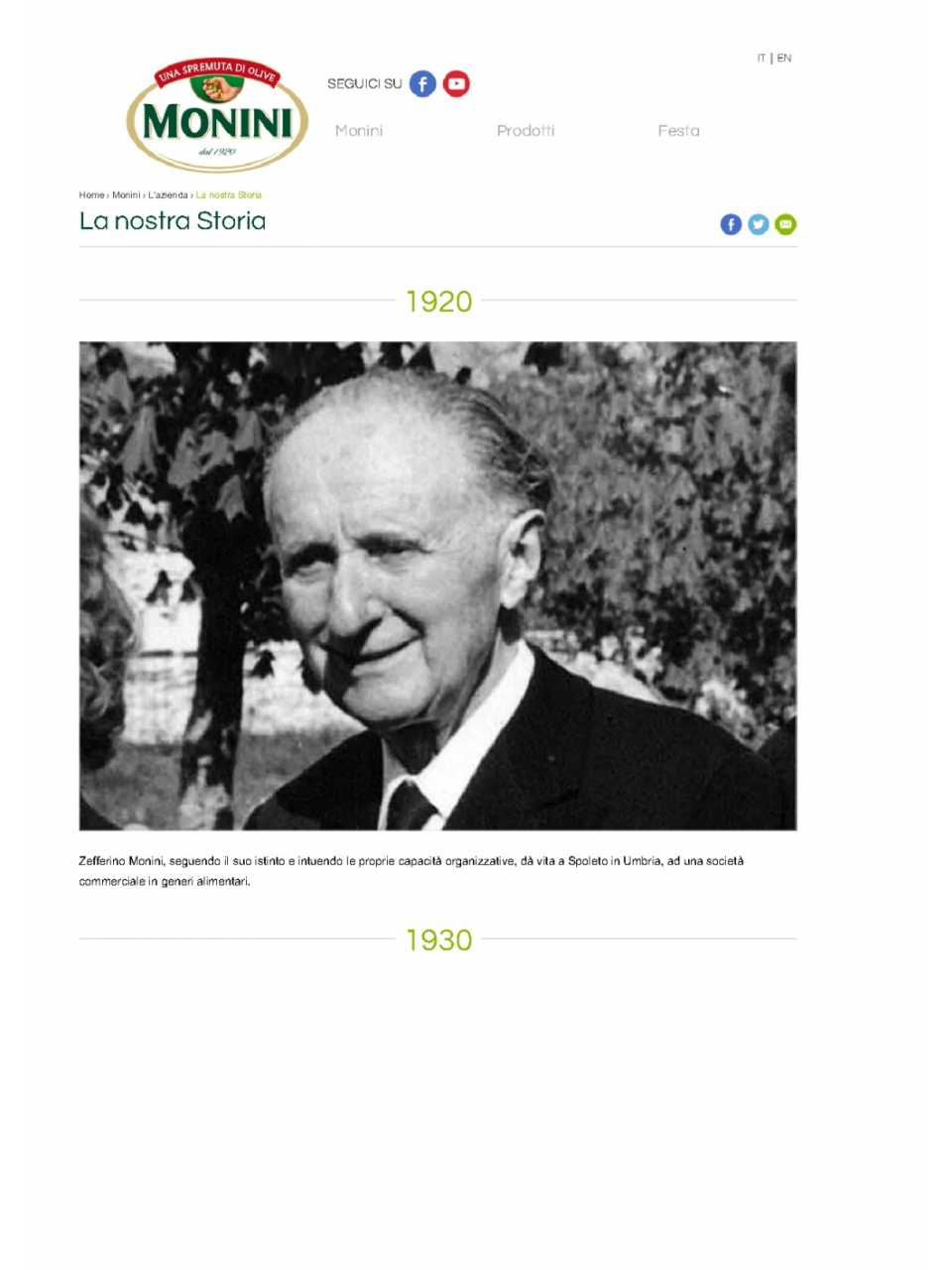 Monini. La nostra storia
