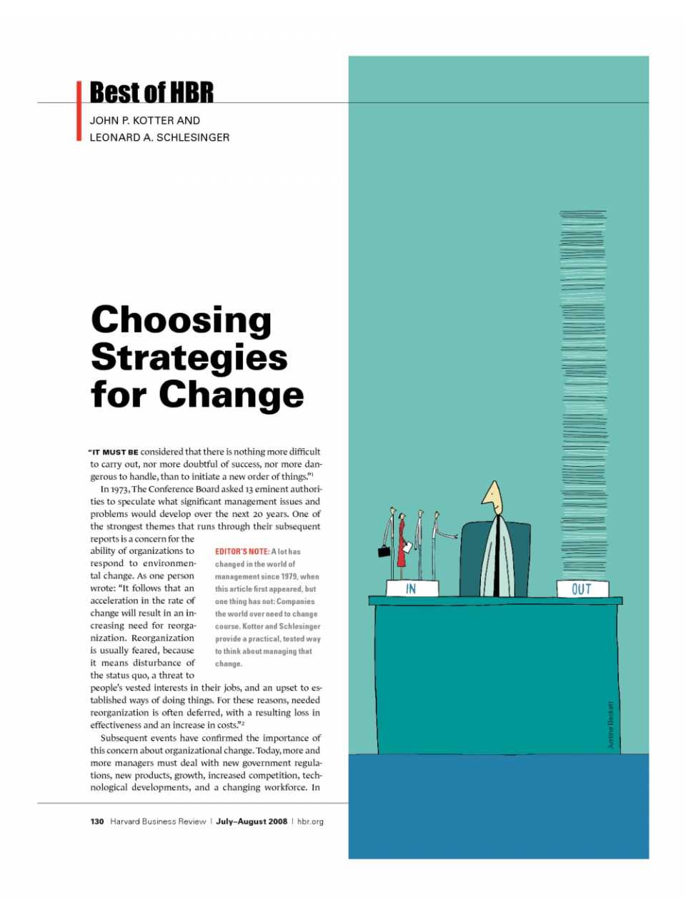 Choosing strategies for change