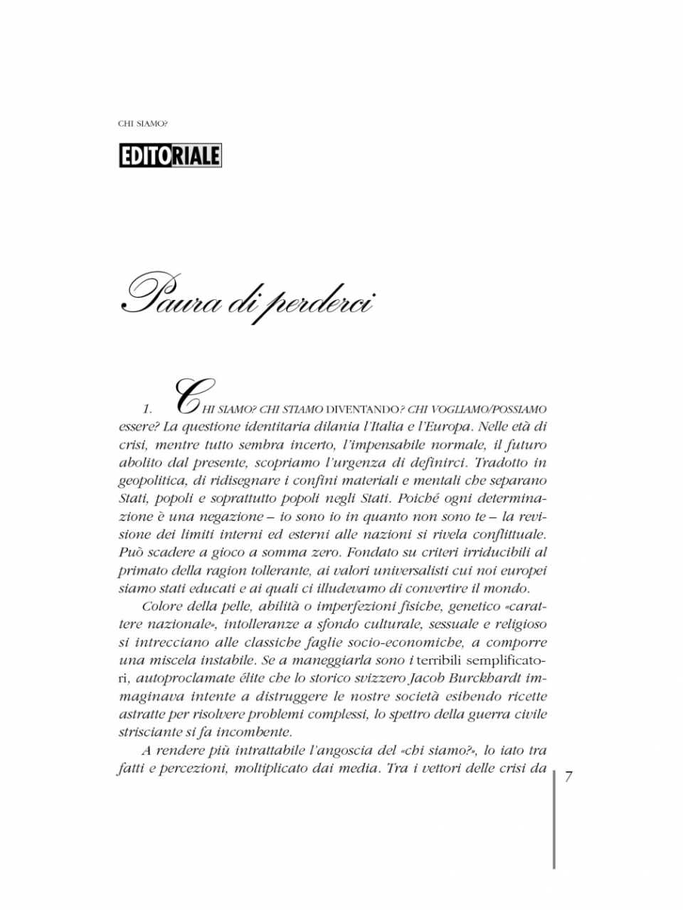 Paura di perderci