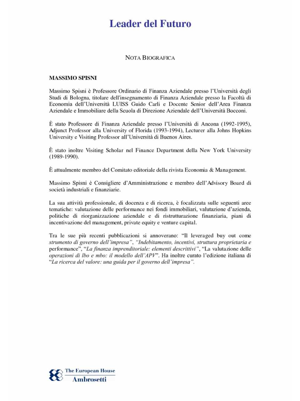 Nota biografica_Massimo Spisni