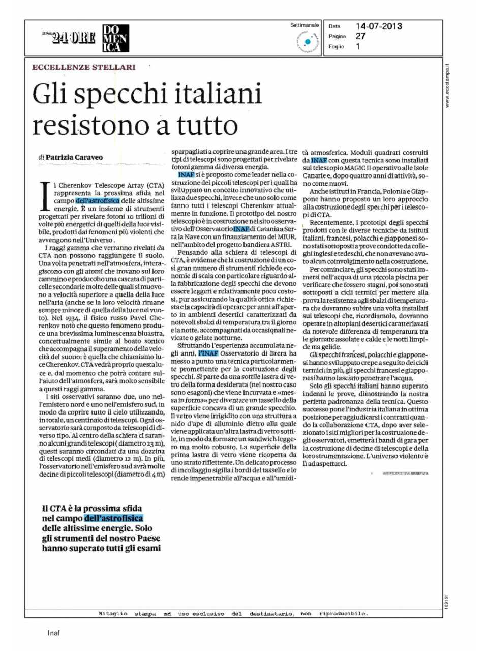 Gli specchi italiani resistono a tutto