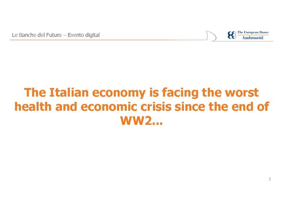 Banks of the Future 2020 - Slides De Molli Panzeri Padoan