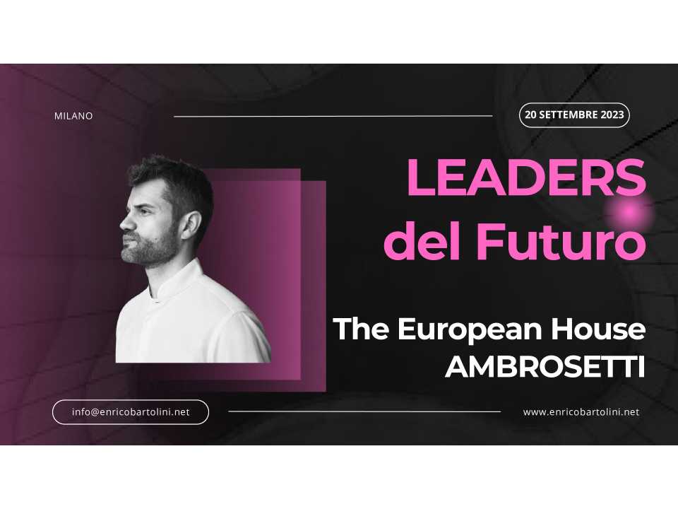 <cite></cite><data><small>VIA WEB<br></small></data>
Gli ingredienti di una leadership d’eccellenza: incontro con Enrico Bartolini, lo chef più stellato d’Italia