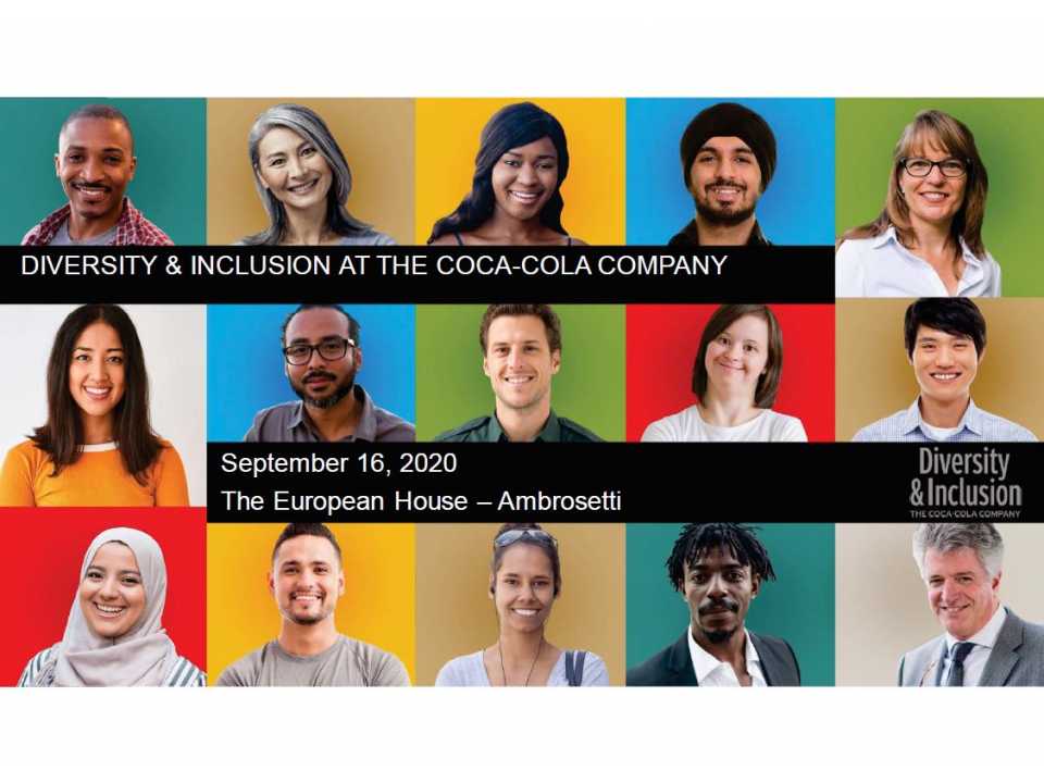 AGGIORNAMENTO PERMANENTEVIA WEBC.A.R.E.: la strategia di Diversity & Inclusion di The Coca-Cola Company