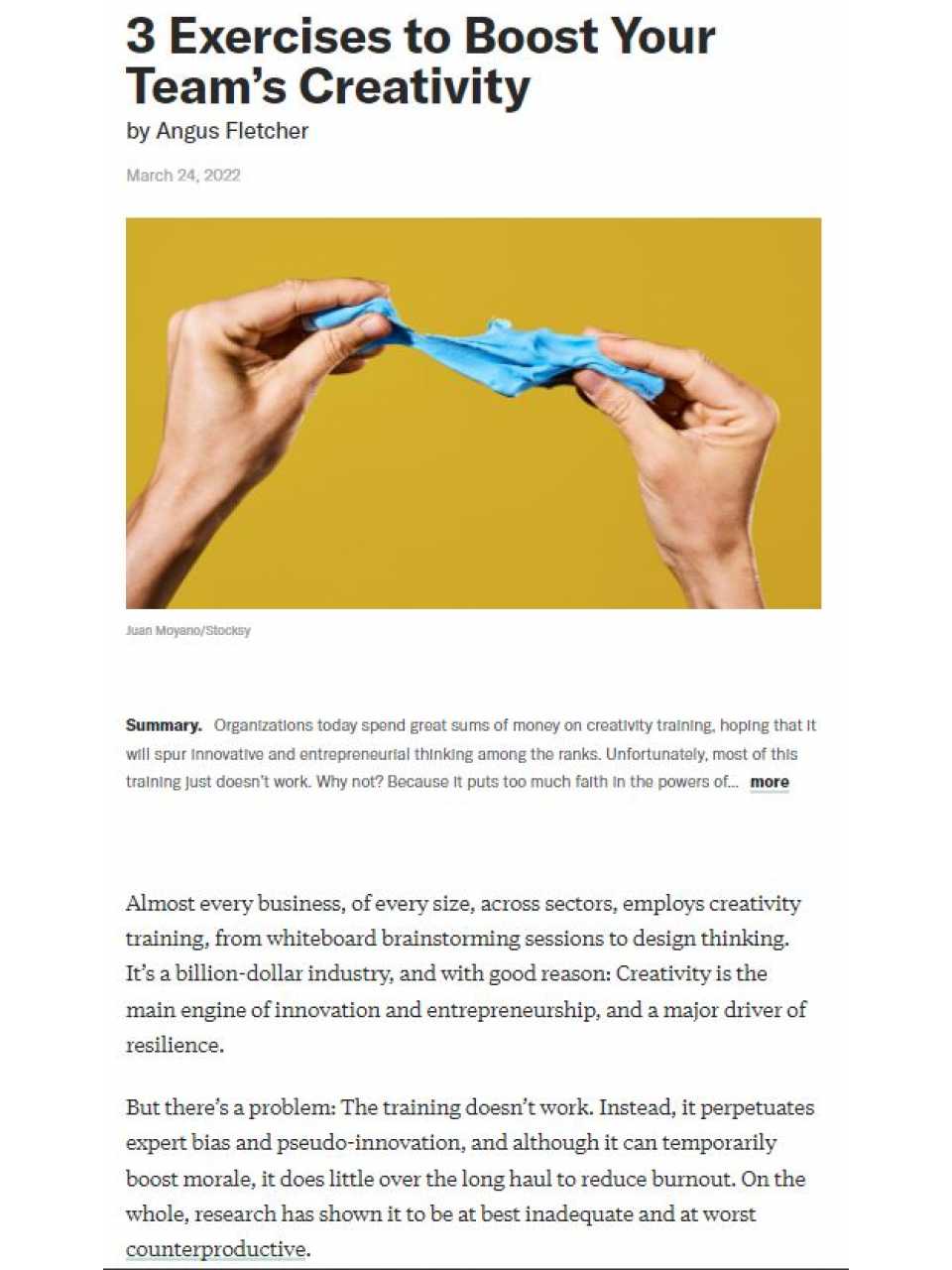 3 Exercises to boost your team’s creativity