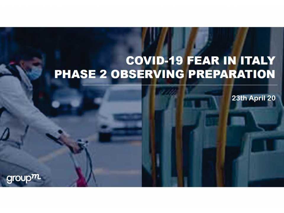 COVID-19 fear in Italy. Phase 2 observing preparation