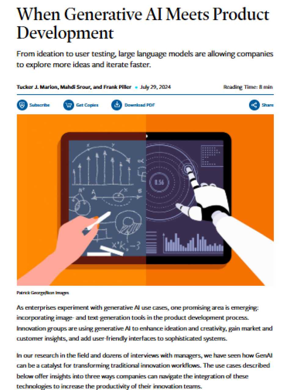 TEHA LIVEVIA WEB
“The creativity code”: how AI is redefining innovative thinking