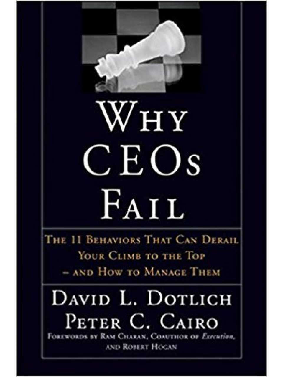Why CEO's Fail: The 11 Behaviors That Can Derail Your Climb to the Top and How to Manage Them