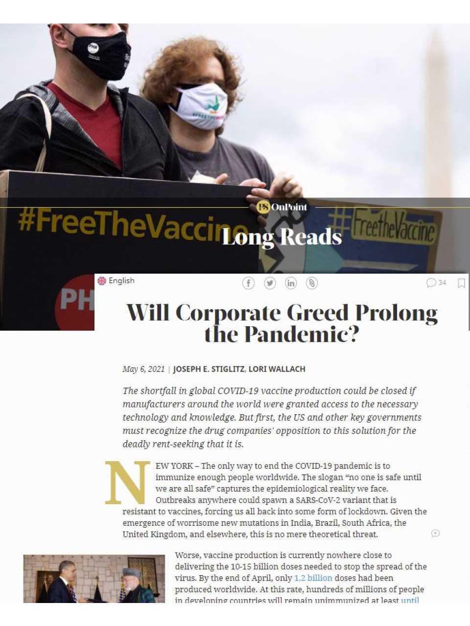 Will Corporate Greed Prolong the Pandemic?